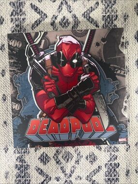 Marvel Deadpool Red and Black Graphic Wall Art